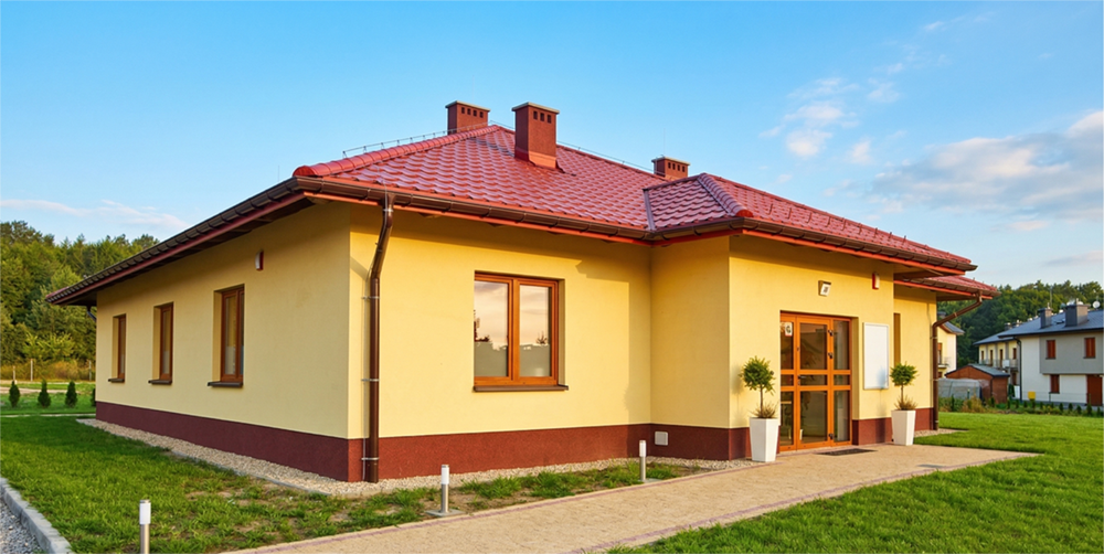 Budynek poradni Top-Dental przy ul. Modrzewiowej 2F w Łaziskach Górnych